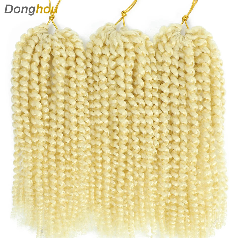 8 Inch Curly Passion Twist Synthetic Crochet Hair - Various Colors Available