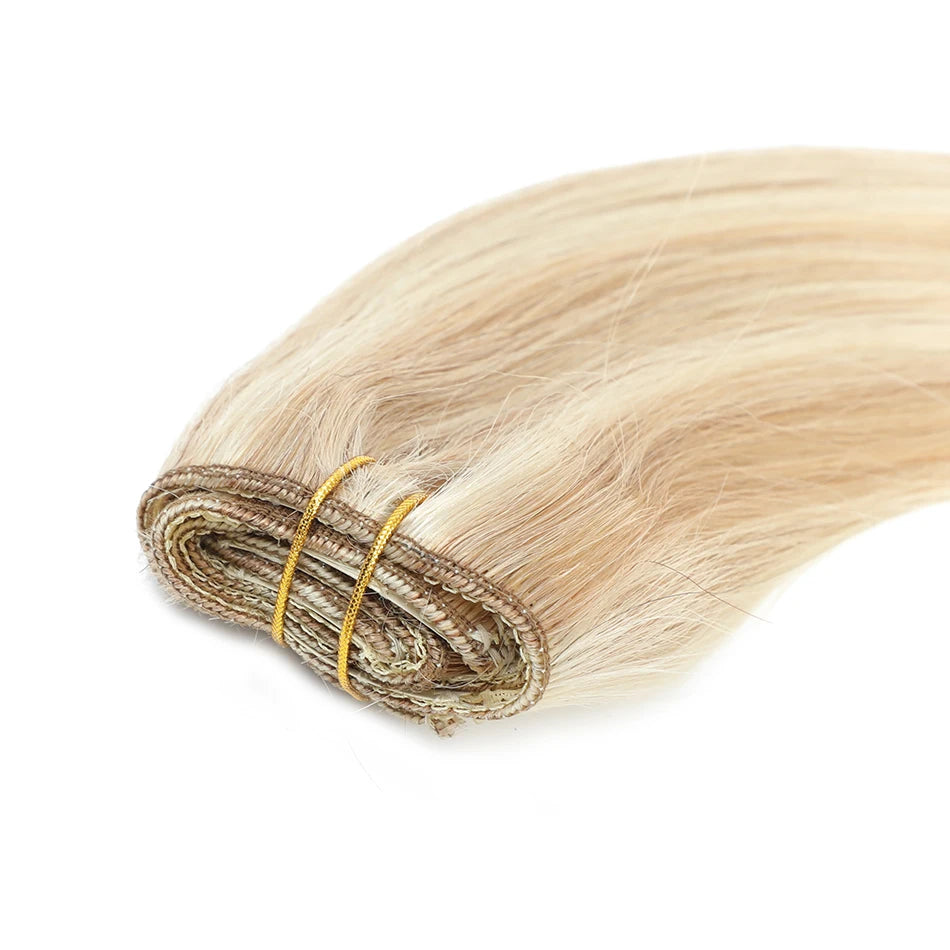 3 Pieces Bone Straight Human Hair Clip Ins