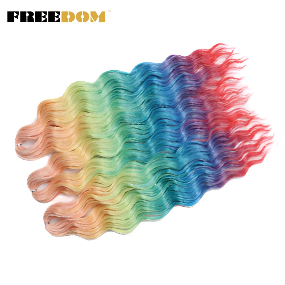 Deep Water Wave Synthetic 24inch Long Crochet Hair