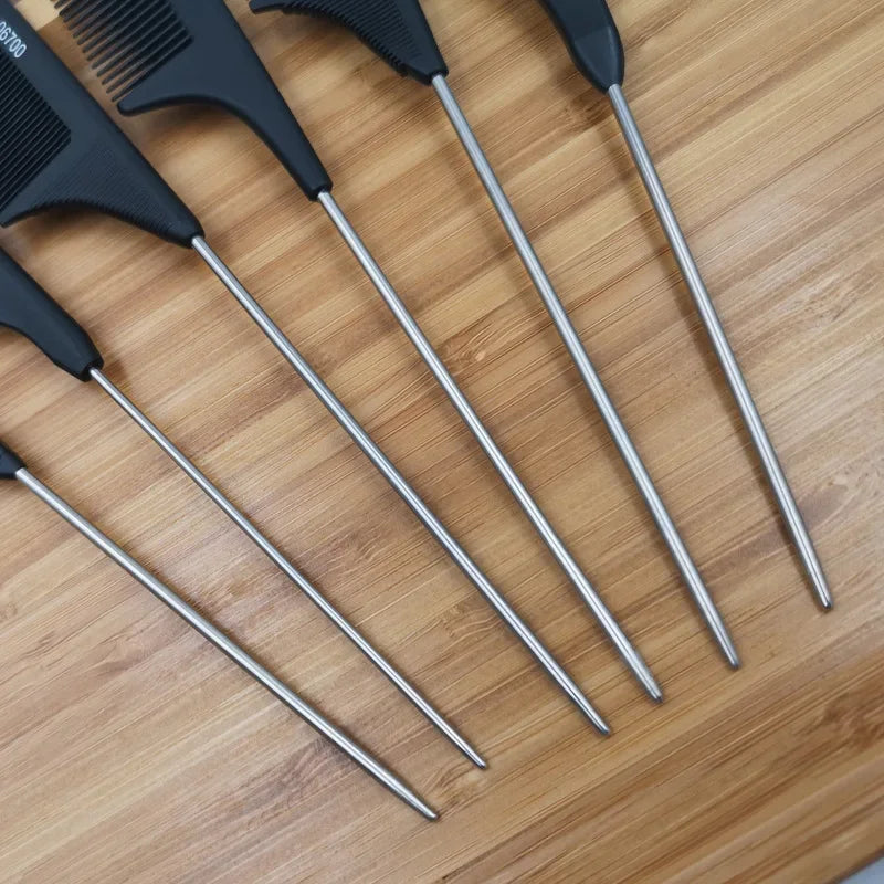 Professional Hair Tail Stainless Steel Styling Combs - Sold Separately