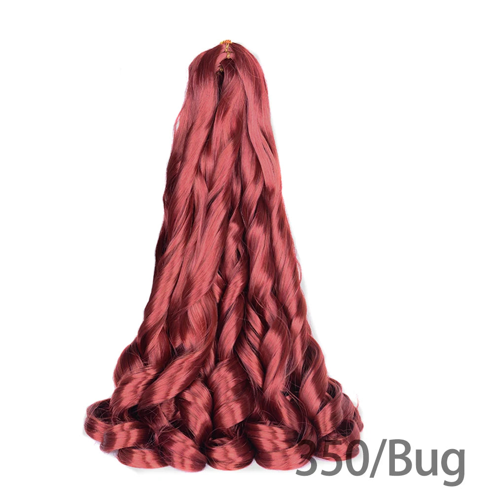 Loose French Spiral Curl Synthetic Pre-Stretched Braiding Hair