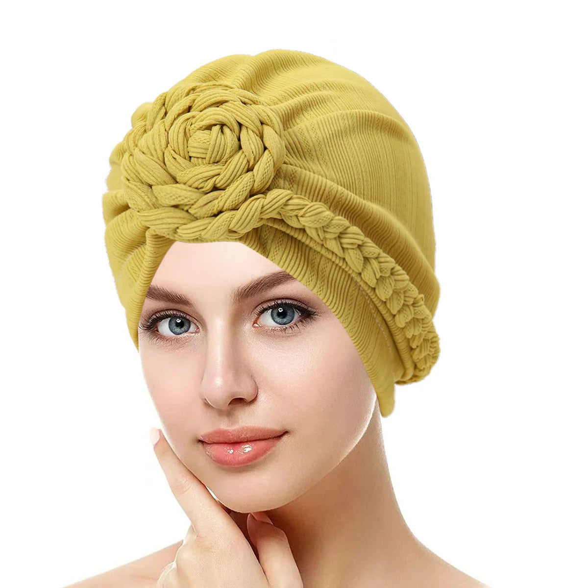 Women's Pleated Turbans in Various Colors