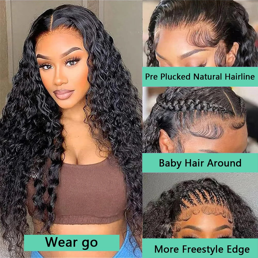 Water Wave - Glueless Precut Ready To Wear Human Hair Wig