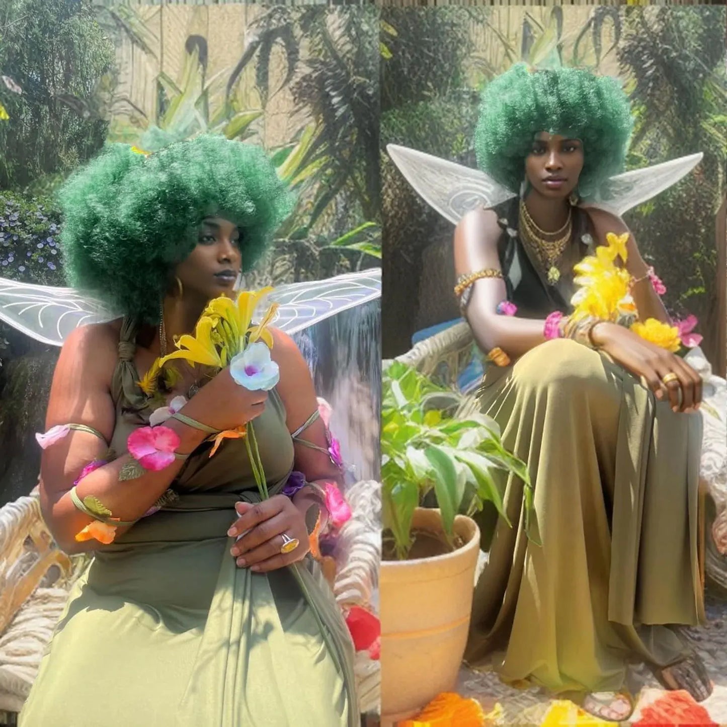 Afro Synthetic Wigs - Various Colors Available