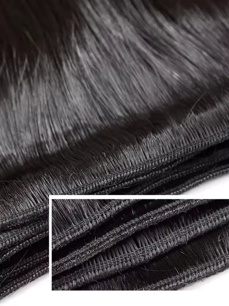 30 40 Inch Bone Straight 100% Bundles Deal Brazilian Virgin Human Hair