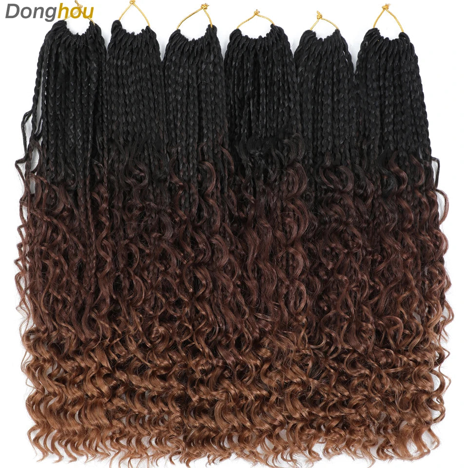 Boho Box Braids Synthetic Crochet Hair