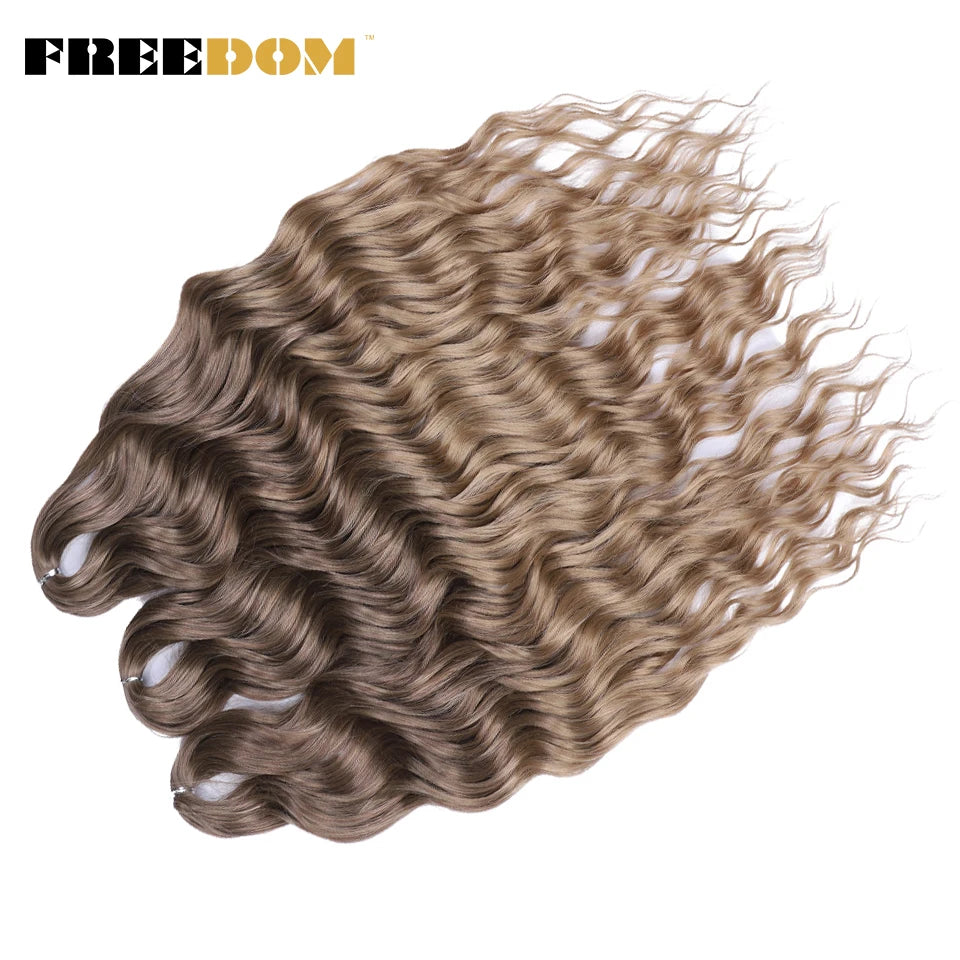 Deep Water Wave Synthetic 24inch Long Crochet Hair
