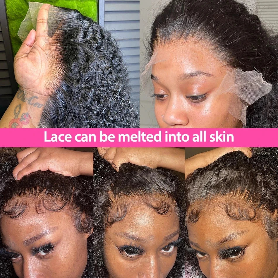 Deep Water Wave Curly Bob - Transparent Lace Frontal Glueless Wig