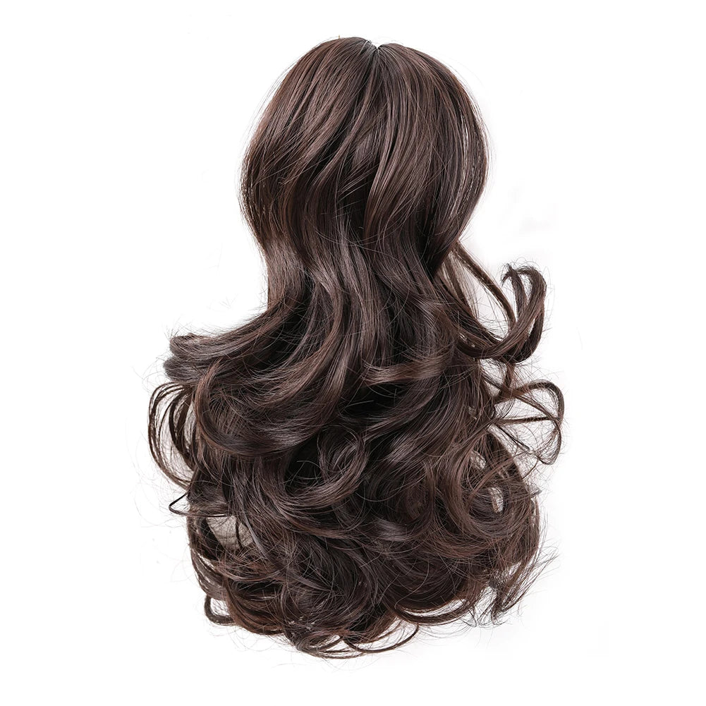 Short Synthetic Curly Claw Clip On Ponytails