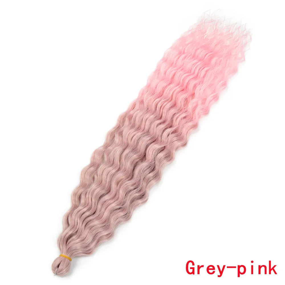 Water Wave Synthetic Crochet Hair - Various Colors Available