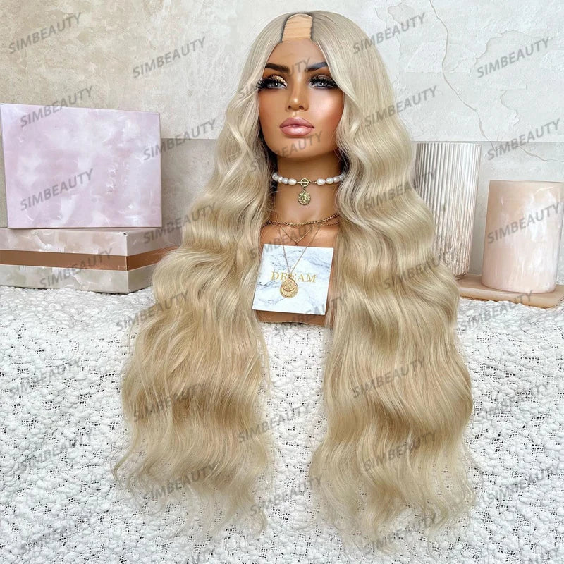 Body Wave U Part Human Hair Wigs - Various Colors Available