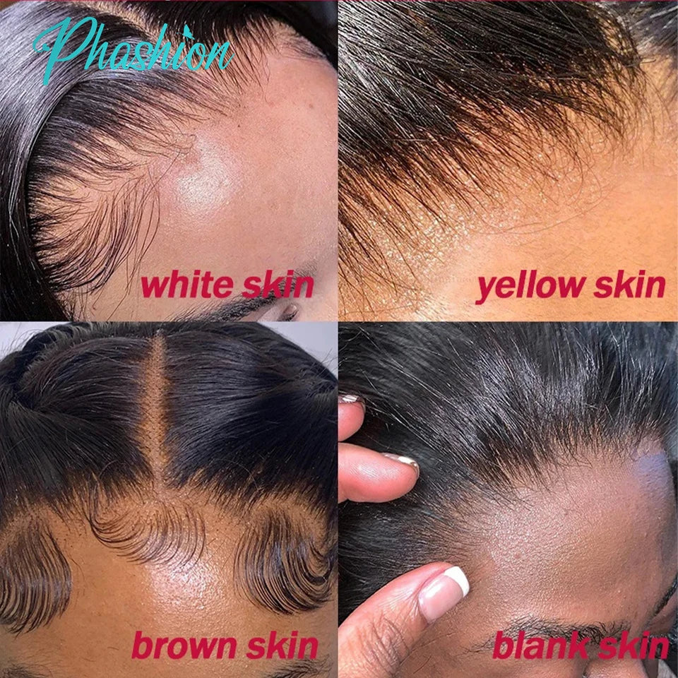 Straight 100% Human Hair Pre Plucked Swiss Full Closure or Frontal Natural Black