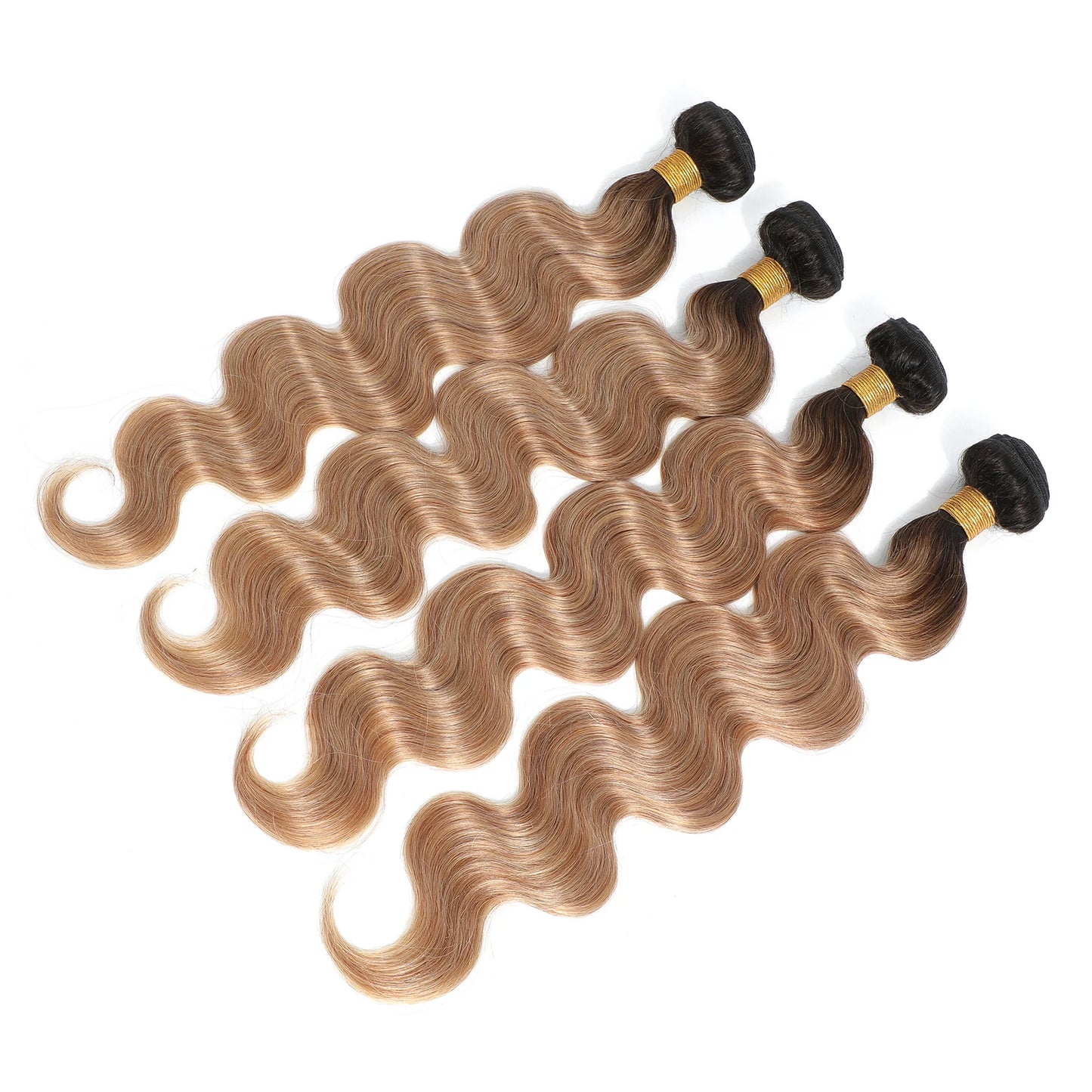 Ombre Blonde Body Wave Bundles - Brazilian Remy 100% Unprocessed Human Hair