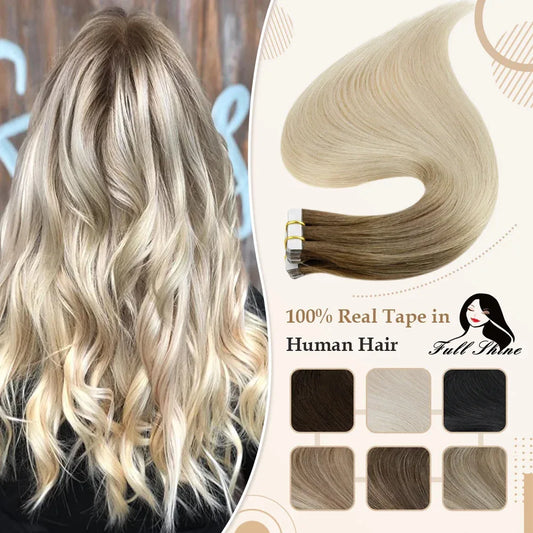 100% Remy Human Hair Seamless Skin Weft Tape Ins