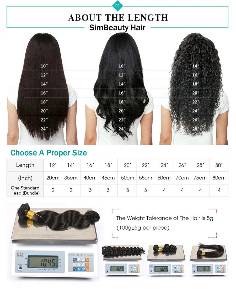 Body Wave U Part Human Hair Wigs - Various Colors Available
