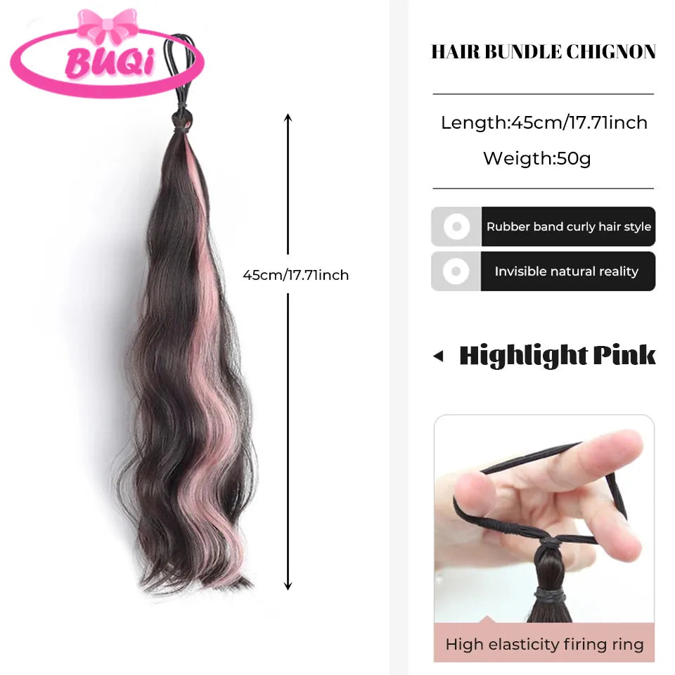 Body Wave Claw Clip On Synthetic Ponytails - Various Options Available