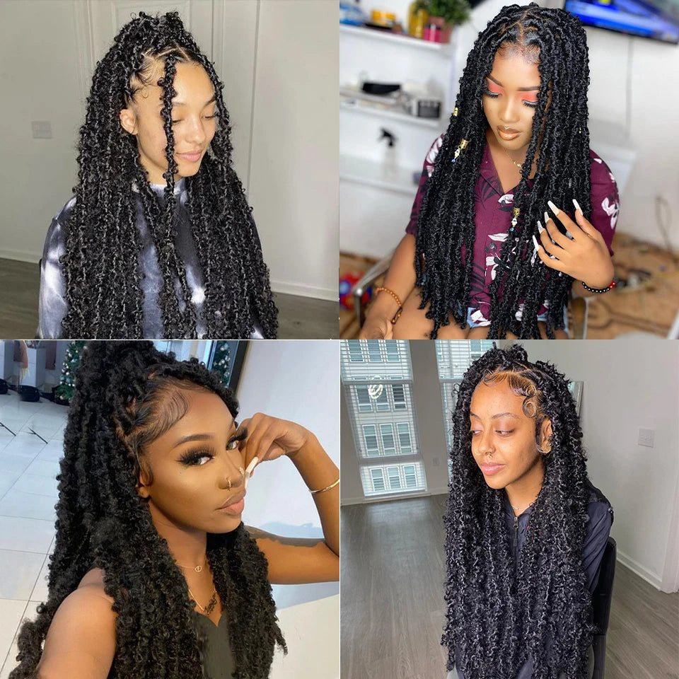 Butterfly Locs Crochet Synthetic Hair - Various Colors Available