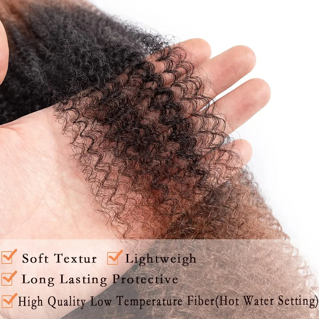 Afro Kinky Marley Twist Braiding /Crochet Synthetic Hair - Various Colors Available