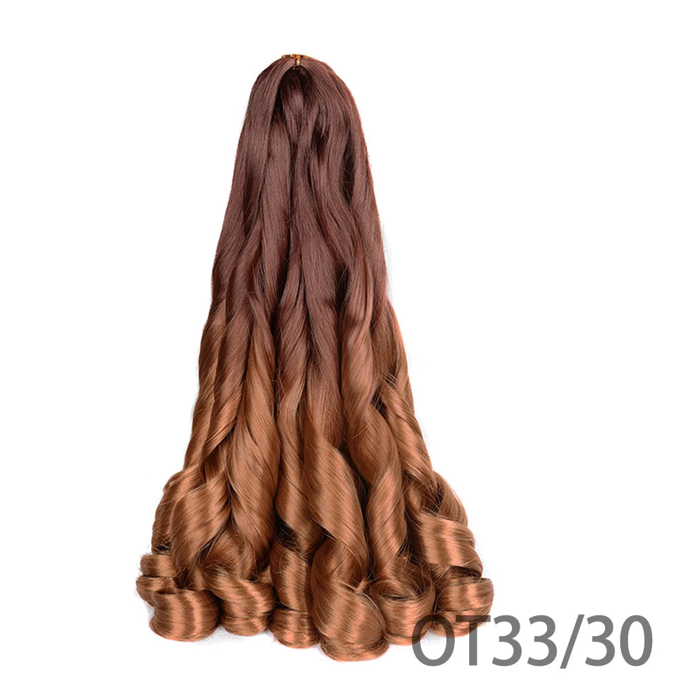 Loose French Spiral Curl Synthetic Pre-Stretched Braiding Hair