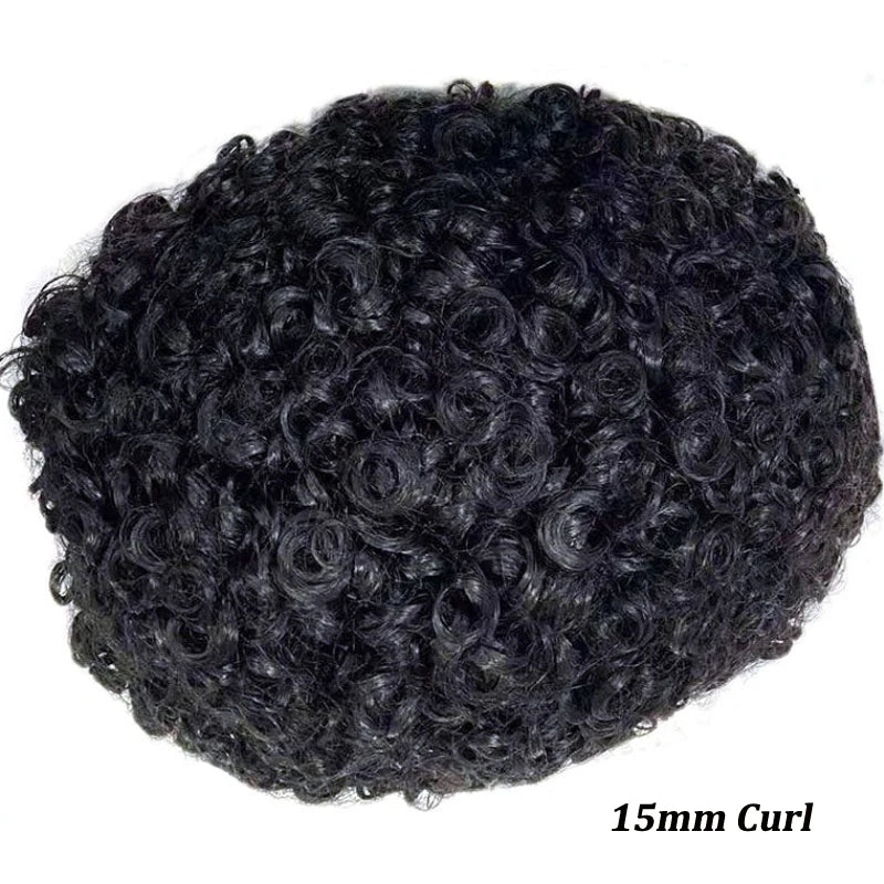 Hair Replacement System (Toupee) Human Hair Fine Mono NPU - Hair Pattern Variations Available