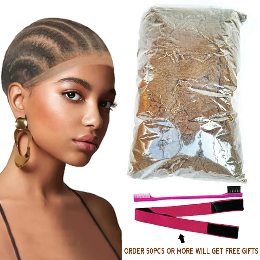 High Quality Transparent HD Lace Front Wig Caps - Nylon Stretch