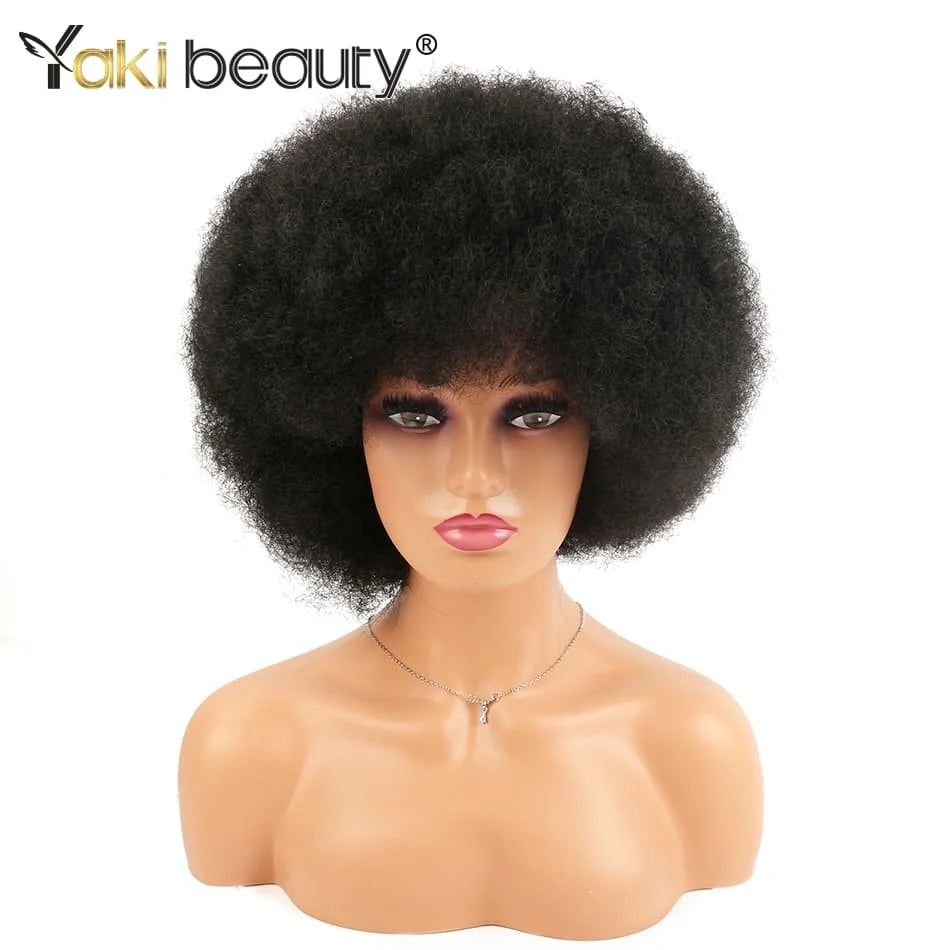 Synthetic Afro Kinky Curly Wigs - Various Colors Available
