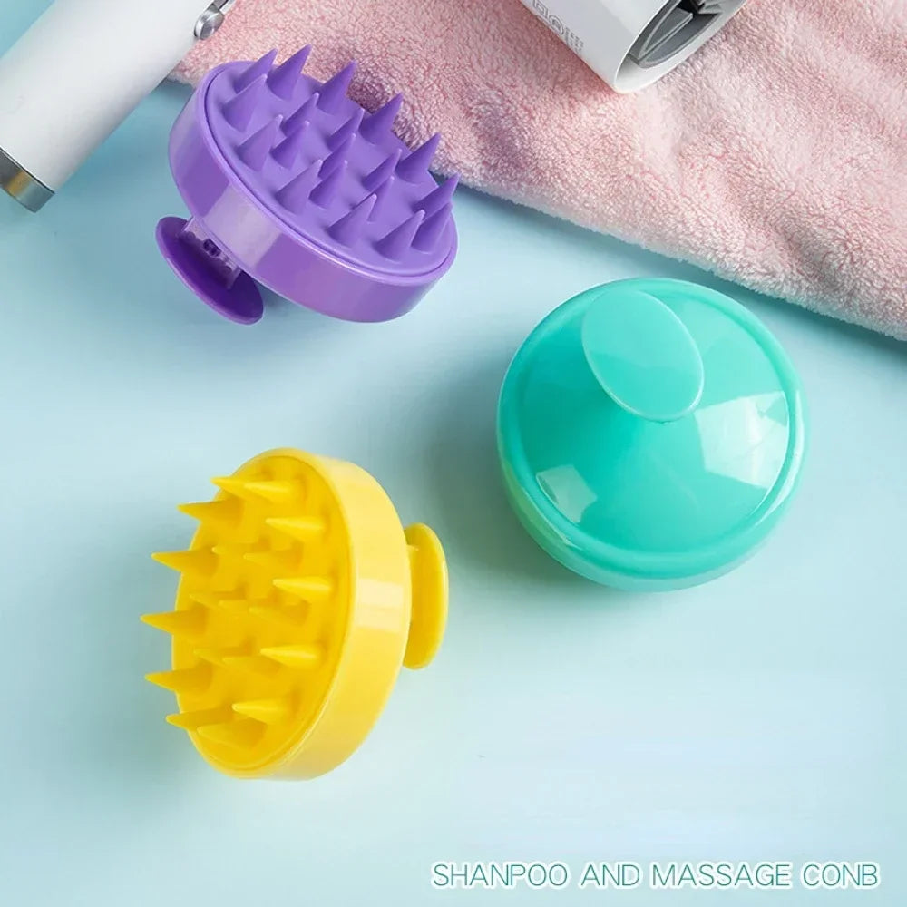 1pc Silicone Shampoo Brush Head Scalp Massage