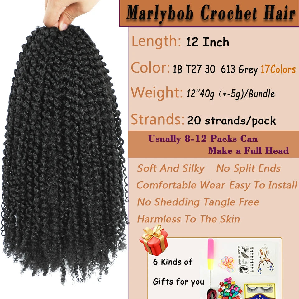 Curly Passion Twist Synthetic Crochet Hair - Various Colors Available