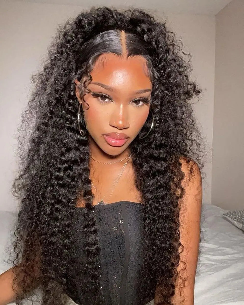 Brazilian Deep Wave Curly - Pre Plucked 360 Lace Front Human Hair Wig