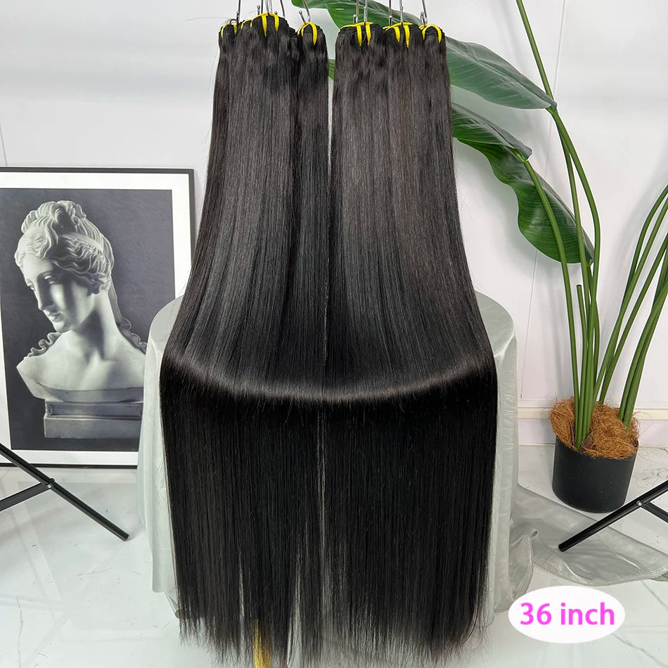Bone Straight 100% Unprocessed Raw Virgin Human Hair Bundles