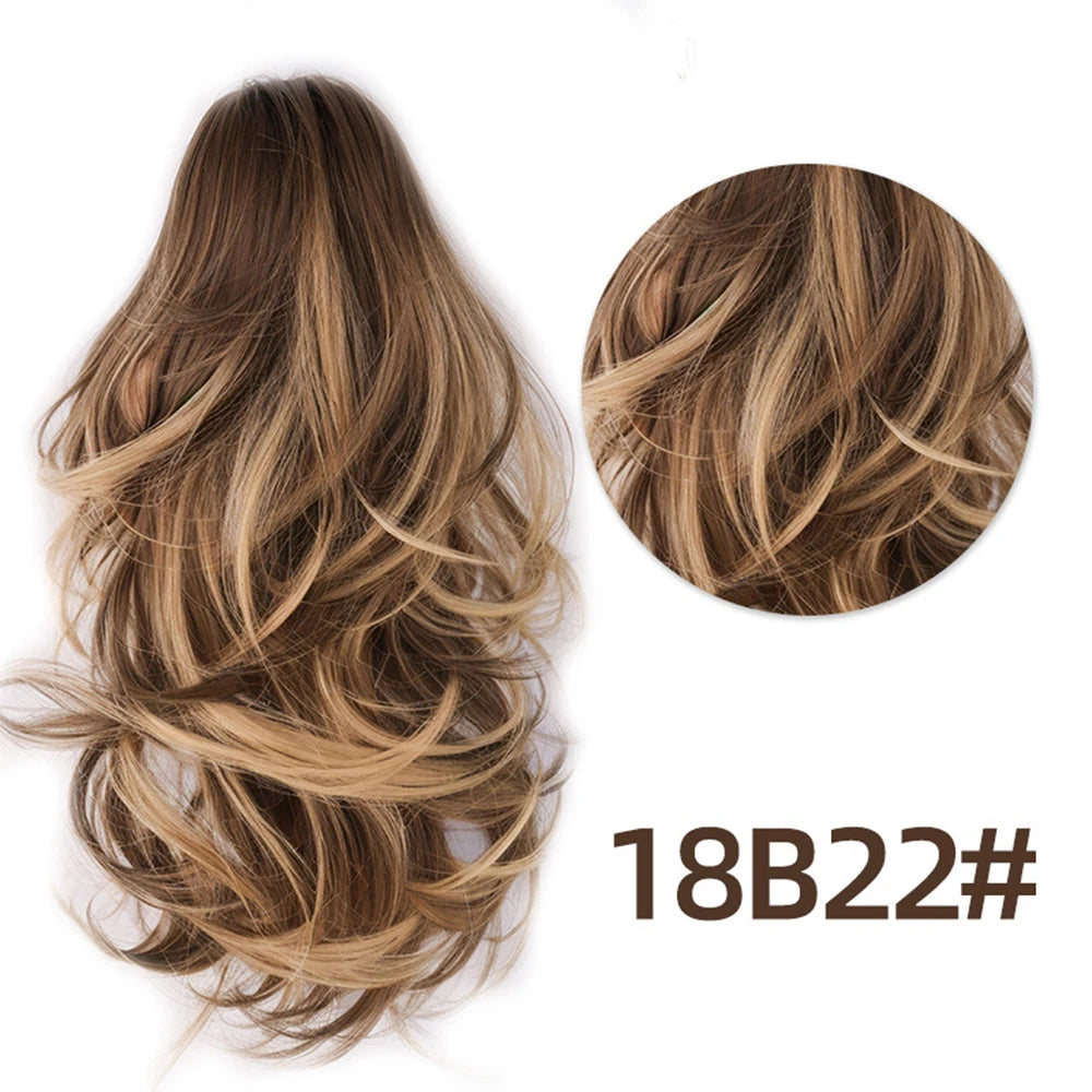 Curly Body Wave Synthetic Clip In Ponytails - Various Options Available