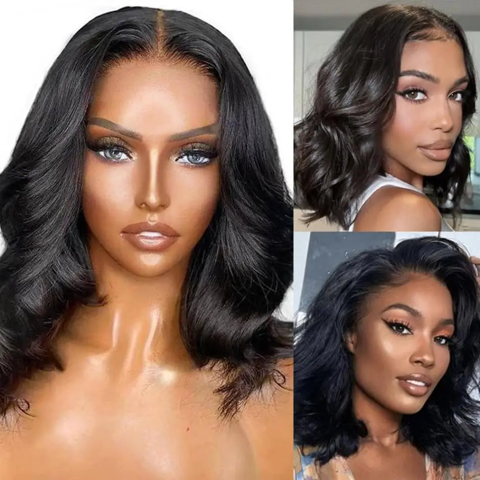 Bob Body Wave  - Preplucked Lace Front Glueless Ready To Wear Human Hair Wig