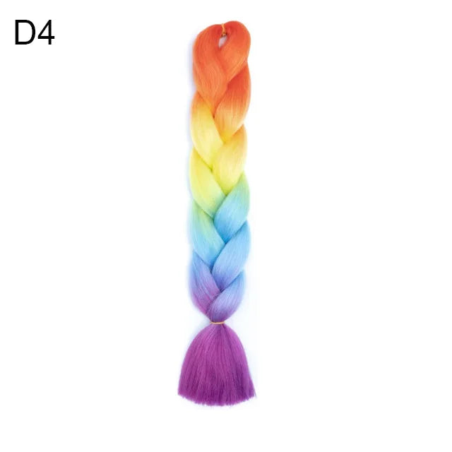 24Inch Synthetic Yaki Jumbo Braiding Hair - Various Colors Available
