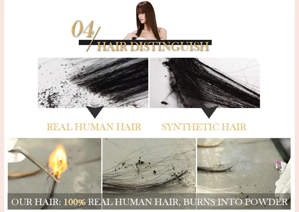 Straight Clip On 100% Human Hair Ponytails - Various Options Available