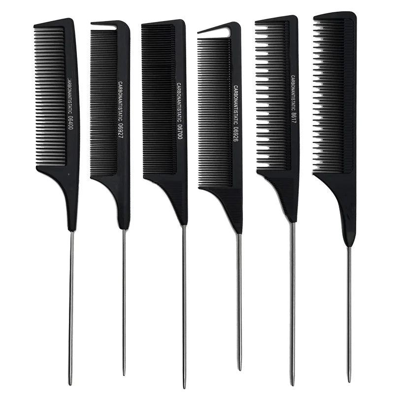 Professional Hair Tail Stainless Steel Styling Combs - Sold Separately