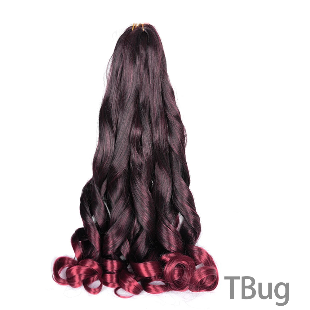 Loose French Spiral Curl Synthetic Pre-Stretched Braiding Hair