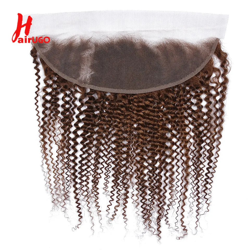 Transparent Lace Frontal Human Hair With Baby Hair #4 Color T- Various Options Available
