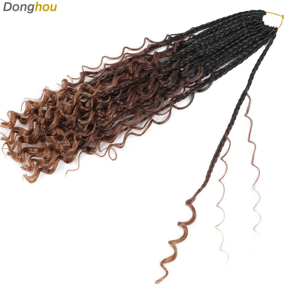 Boho Box Braids Synthetic Crochet Hair