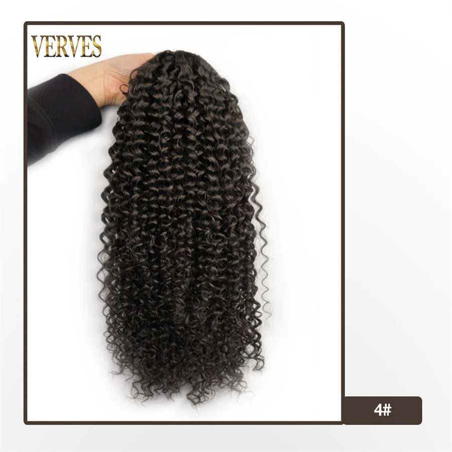 VERVES Synthetic 16Inch Drawstring Curly 16 Inch Ponytail