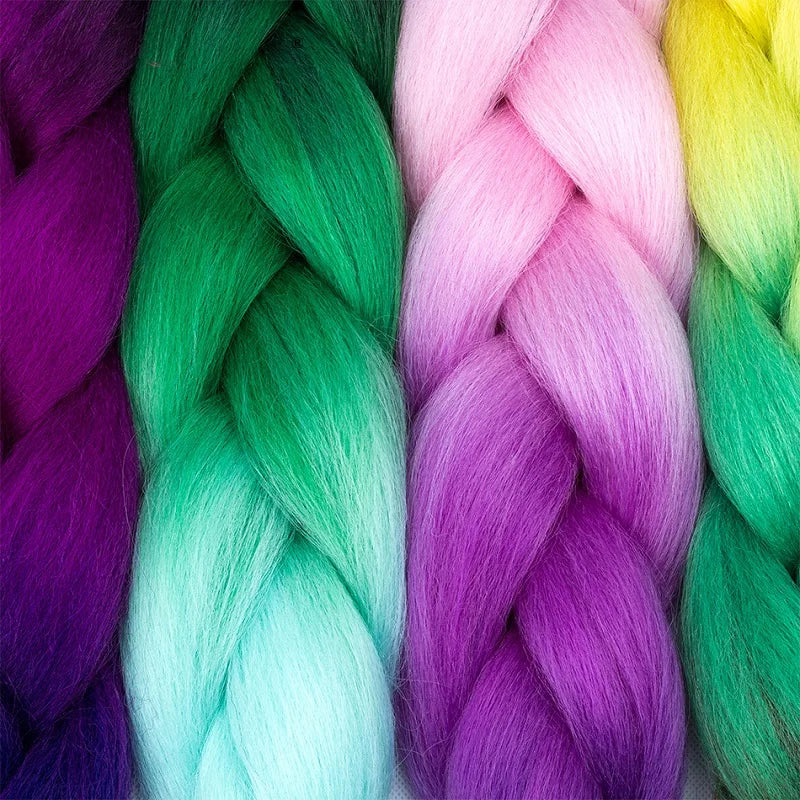 24Inch Synthetic Yaki Jumbo Braiding Hair - Various Colors Available