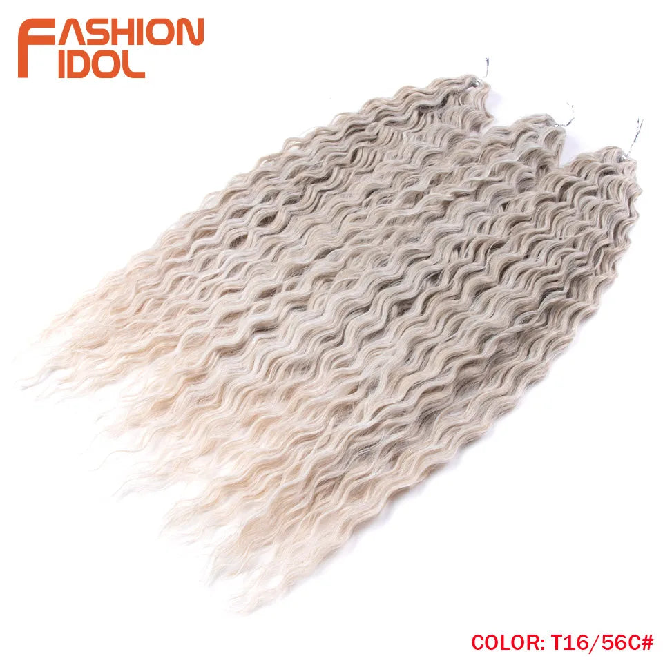 Water Wave Synthetic Crochet Hair 24 Inch - Various Colors Available