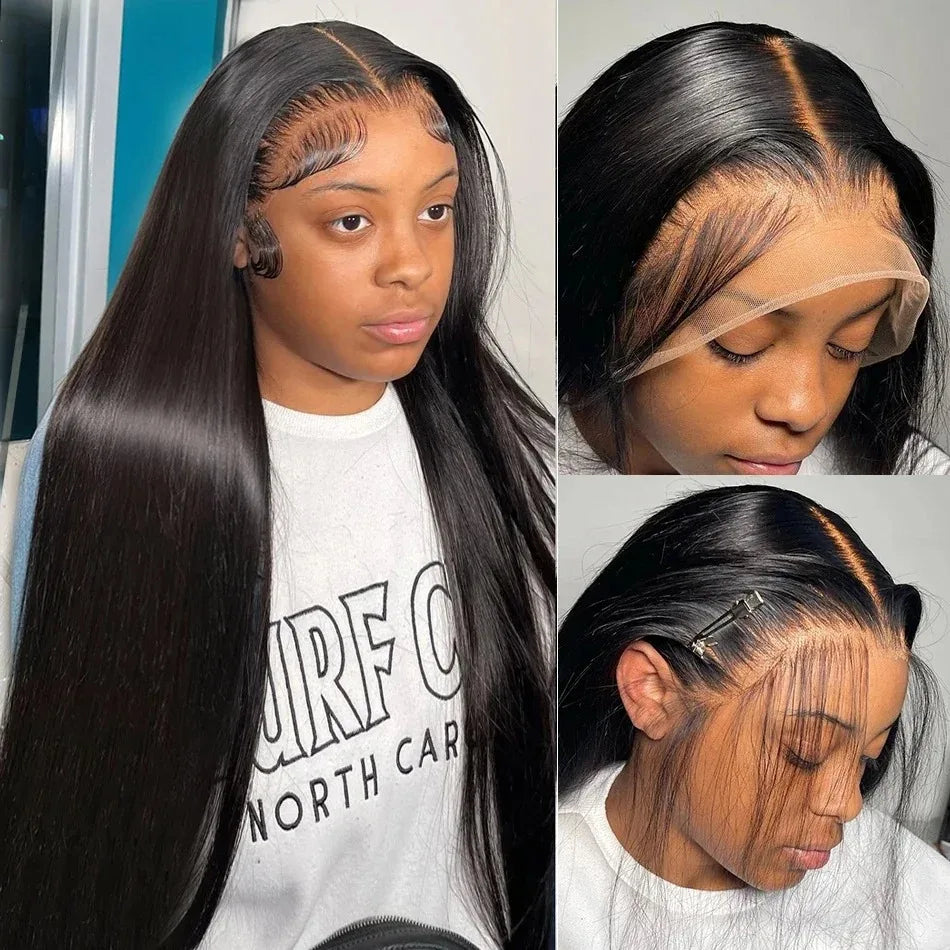 Bone Straight - Glueless Invisi-Drawstring 360 HD Transparent Lace Front Human Hair Wear&Go Wig