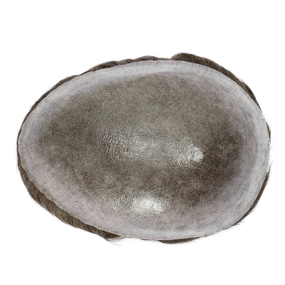 Human Hair Capillary Prothesis 130% Density 0.1-0.12 Thickness Skin Hair Wig