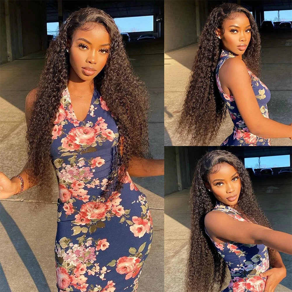 Kinky Curly Hair Raw Indian Hair Bundles In Natural Color