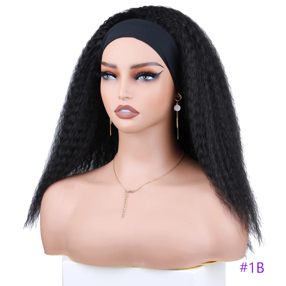Kinky Curly Synthetic Headband Wig
