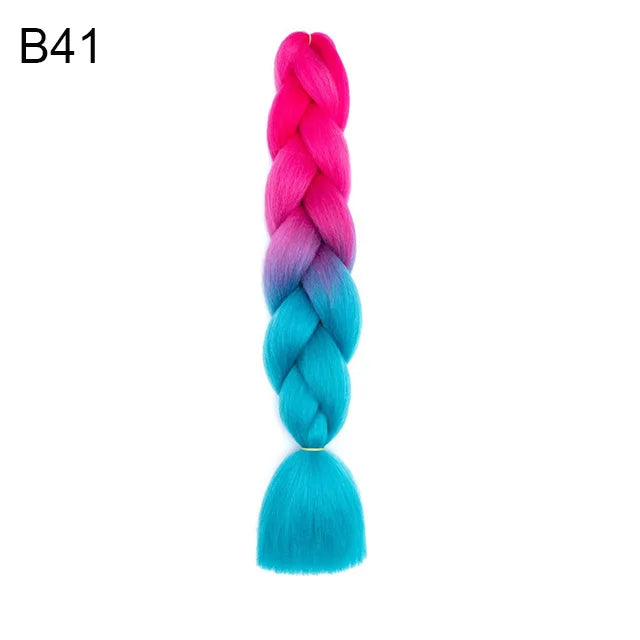 24Inch Synthetic Yaki Jumbo Braiding Hair - Various Colors Available