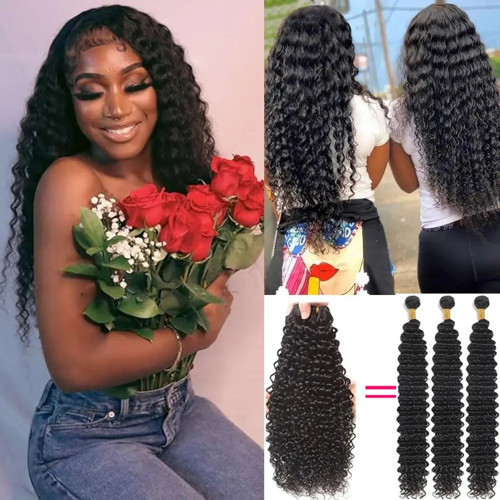 Water Wave Peruvian 100% Human Hair Bundles