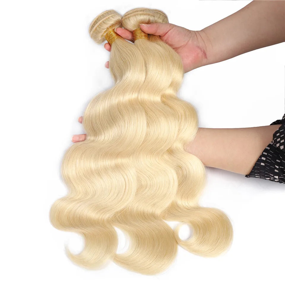 Ombre Blonde Body Wave Bundles - Brazilian Remy 100% Unprocessed Human Hair