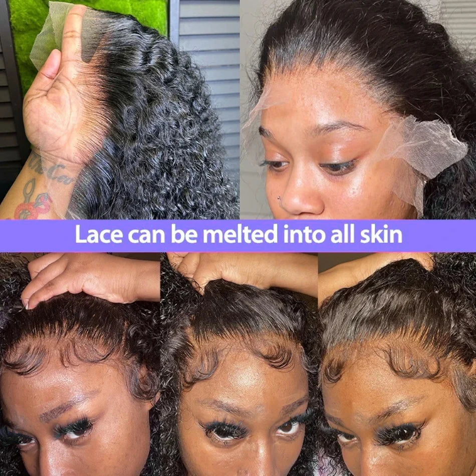 Brazilian Deep Wave Curly Bob - Lace Front Human Hair Wig