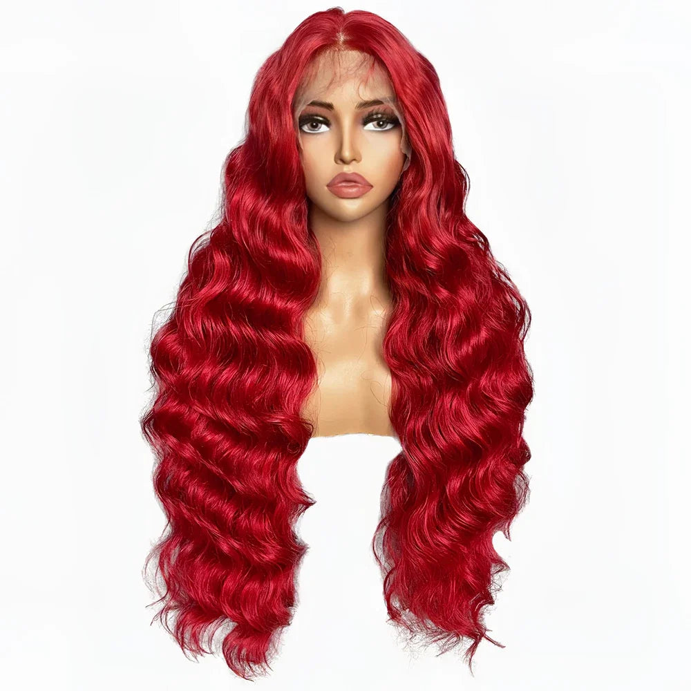 Synthetic Body Wave Lace Front Wigs With Baby Hair - Various Colors Available